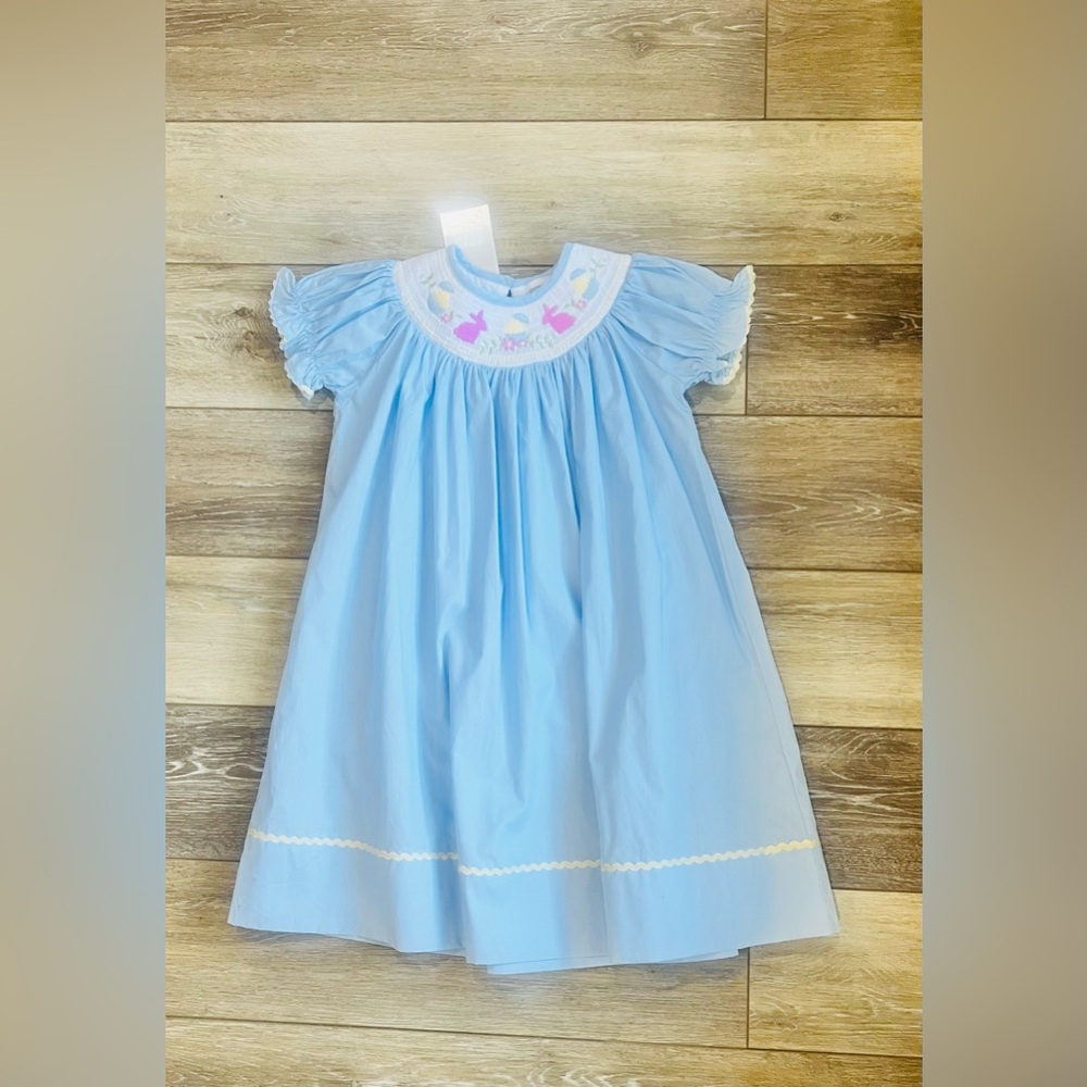 ✨ Hand-stitched Easter smocked dress